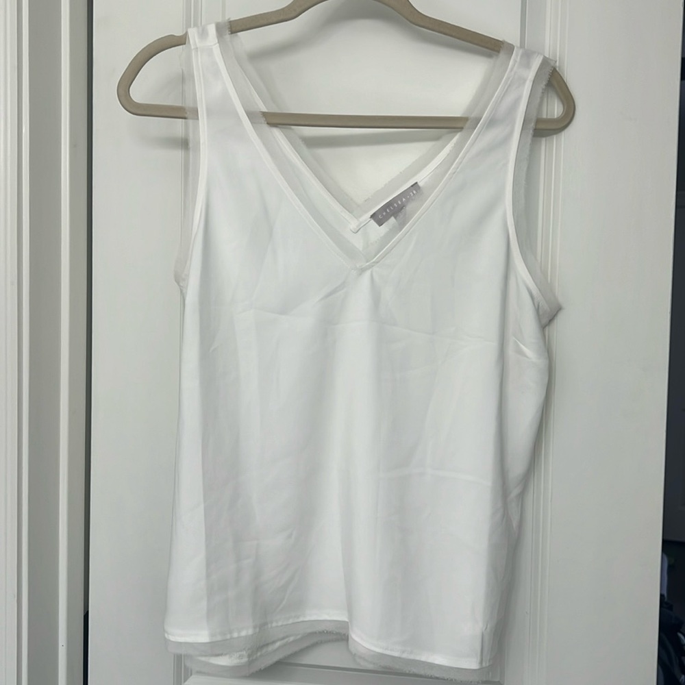 Chelsea 28 white blouse size Medium